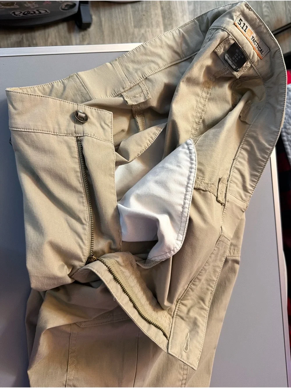 5.11 Tactical Versatile Tan Cargo Pants with Utility Belt Loop